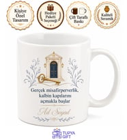 Otel Müdürüne Hediye Kişiye Özel Baskılı Kupa Bardak Porselen Mug