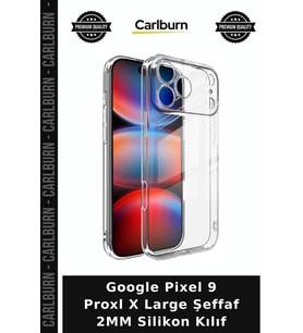 Google Pixel 9 Proxl X Large Şeffaf 2MM Silikon Kılıf Mobil Aksesuar Akıllı Telefon