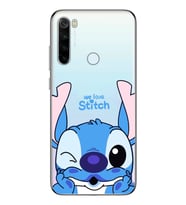 Redmi Note 8 Uyumlu We Love Stitch Desenli Şeffaf Telefon Kılıfı