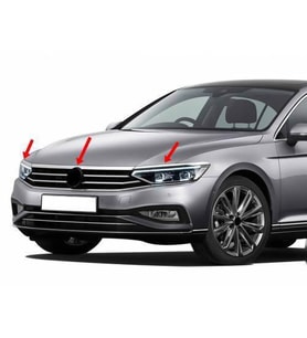 VW Passat B8 B8,5 Uyumlu Krom Far Kaşı 3 Prç.2015-2021 Arası