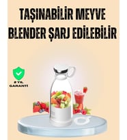 1200mah Şarjlı, Hafif Ve Pratik Taşınabilir Blender