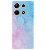 Infınix Note 30 Kılıf Resimli Desenli Baskılı Silikon Pink Blue Abstract 1385