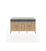 Kronos Konsol 4 Raflı 3 Çekmeceli 4 Kapaklı 176x59x99 Aytaşı-Çam/Antrasit