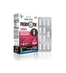 Zade Vital Probiyotik Feminen 30 Sert Kapsül