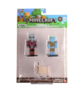 Minecraft 3D Toppeez 3'lü Figür Seti Seri-2 Model 5 PMI/MC2220