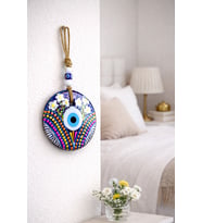Handmade Şans ve Koruma Getiren El Boyaması Cam Nazar Boncuğu – Model-6
