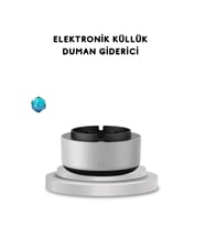 Hava Temizleyici Küllük, USB Şarjlı, 2 Katmanlı Filtreli, Sigara Dumanı Giderici