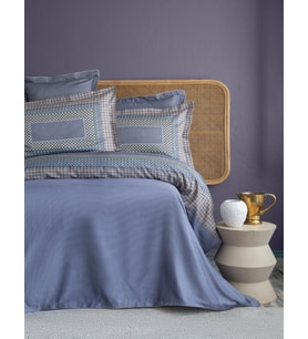 King Size Regina İndigo Elegance Saten Nevresim Takımı