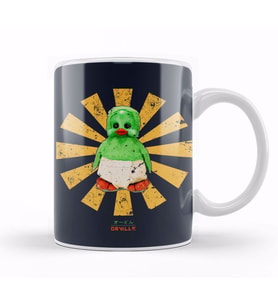 Orville The Duck Retro Japanese Kupa Bardak Porselen