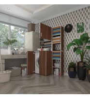 Kenzlife çamaşır makinesi dolabı kasparovmaks cvz 180*096*55-20 banyo kapaklı arkalıksız (Karışık)