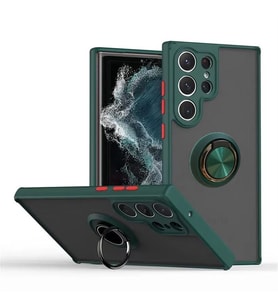 Coverzone Samsung Galaxy S22 Plus ile uyumlu K?l?f Thunder Hux Y�z�kl� Kapak ??k ve Dekoratif Model Stand Olabilen 360� D�nebilen Y�z�k Aparat? ve Kamera Korumal? Y�kseltilmi? Thunder Hux Kapak