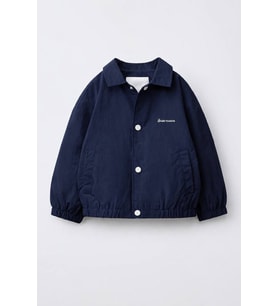 Nakış Detaylı Çıtçıtlı Unisex Çocuk Yağmurluk Ceket - Lacivert