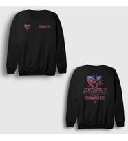 Presmono Unisex Siyah Romance Fontaines Dc Sırt Baskılı Sweatshirt 539827tt
