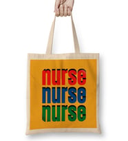Nurse Gift İdea Funny Saying Quote-Nursing Medical Bez Çanta Uzun Saplı