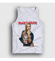 Presmono Unisex Beyaz Finger Metal Müzik Iron Maiden Atlet 497360tt (Beyaz)
