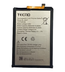 Tecno Camon 17 Cg6-cg7 Pil Batarya 5000 Mah