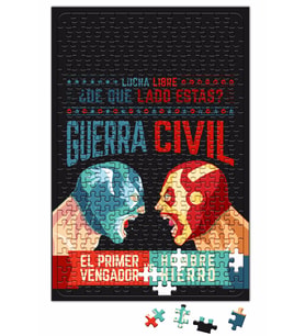 Lucha Libre Cap Ve Iron Man Puzzle 240 Parça Yapboz