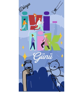 Dünya iyilik Günü Fotoğraf Panosu Branda 100x200