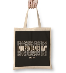4th Of July Independance Day Bez Çanta Uzun Saplı