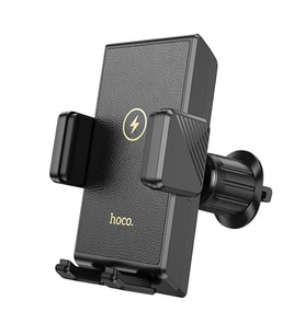 Hoco HW21 Klima Havalandırma Bölmesi Wireless Kablosuz Şarj Araç Telefon Tutucu- - GLST3382-284 (Siyah)