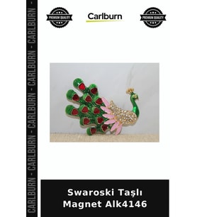 Özel Üretim Dekoratif Süs Hediye Aksesuar Swaroski Taşlı Magnet Alk4146
