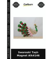 Özel Üretim Dekoratif Süs Hediye Aksesuar Swaroski Taşlı Magnet Alk4146
