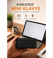 Mini Bluetooth Klavye Kablosuz Taşınabilir Cep Boyutu Klavye
