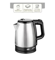 ÇELİK KETTLE 1.7LT GİZLİ REZİSTANS - KABLOSUZ SK-8015 (5343)