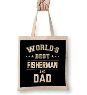 Fathers Day World's Best Footballer And Dad Bez Çanta Uzun Saplı