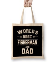 Fathers Day World's Best Footballer And Dad Bez Çanta Uzun Saplı