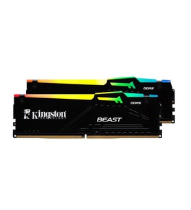 Kingston Beast RGB 64GB (2x32GB) DDR5 6000MHZ CL36 Siyah Ram-KF560C36BBEAK2-64TR