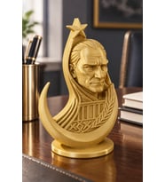Ay Yıldızlı Atatürk Dekoratif Mini Biblo