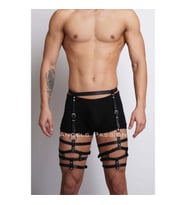 Erkek Bacak Harness, Bacak Kemer ve Bacak Aksesuar, Tarz Erkek Bacak Kemer (Siyah)