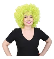 Animasyon Parti Ve Palyaço Peruğu / Neon Yeşil