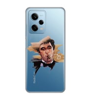 Redmi Note 12 Pro 5G Uyumlu Tony Montana Scarface Desenli Şeffaf Telefon Kılıfı