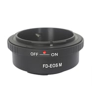 Canon EOS M İçin Canon FD Lens Kullanım Adaptörü (Siyah)