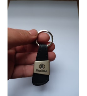 Skoda Metal Derili Oto Anahtarlık
