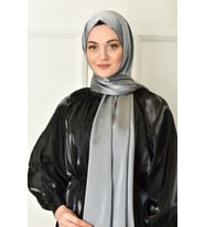Black Shine Parlak Düz Şal-renk-12
