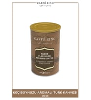 Keçiboynuzlu Türk Kahvesi 250gr Teneke Caffe Rino
