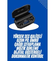 Kulaklık Bluetooth 5.2 Kablosuz Kulakiçi Rgb Işıklı Çift Mikrofonlu