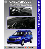 PEUGEOT PARTNER TEPEE (2008-2018) KAPAKLI Torpido Örtüsü Ön Göğüs Koruma Tam Uyum