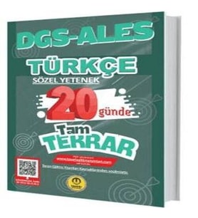 Tasarı DGS ALES Türkçe 20 Günde Tam Tekrar Soru Bankası