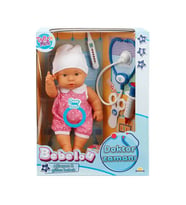 Bebelou Doktor Zamanı Sesli Bebek Seti 35 cm S01030111