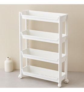 Northcity 4 Katlı Tekerlekli Sepet Organizer Raf 465x145x670mm