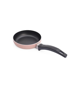 Premium Teflon Mini Sos Tavası 12 cm – Şık Açık Pembe