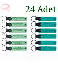 Yeşil & Koyu Turkuaz, Müzik Festivaline Katılanlara Sürpriz, 24’lü Set, Kişiye Özel Anahtarlık