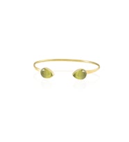 Kadir Jewellery 22 Ayar Altın Kaplama El İşçiliği Zirkon Taşlı Kadın Charm Bileklik