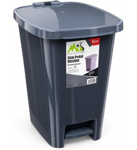 Collection Lüx Serisi Pedallı 25 Litre Çöp Kovası Antrasit