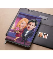 Bk Gift Kişiye Özel Sevgililer Karikatürlü Beyaz Defter-94 , Arkadaşa Hediye , Sevgiliye Hediye