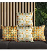 eJOYA Geleneksel Mandala Tasarımlı 4'lü Yastık İçi Ve Kırlent Kılıfı 45cm 113799